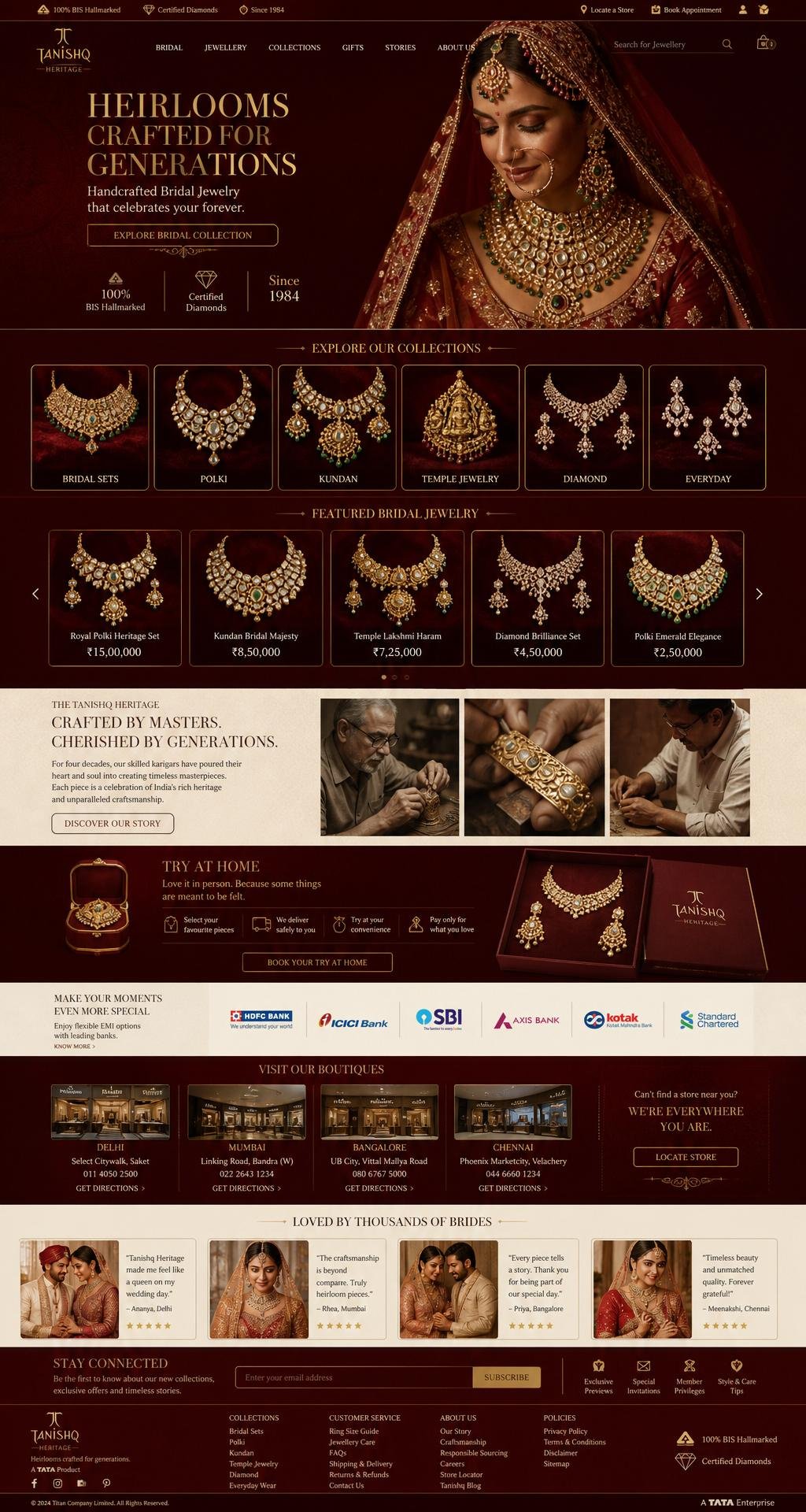 Jewellery Brand — Surat landing page preview