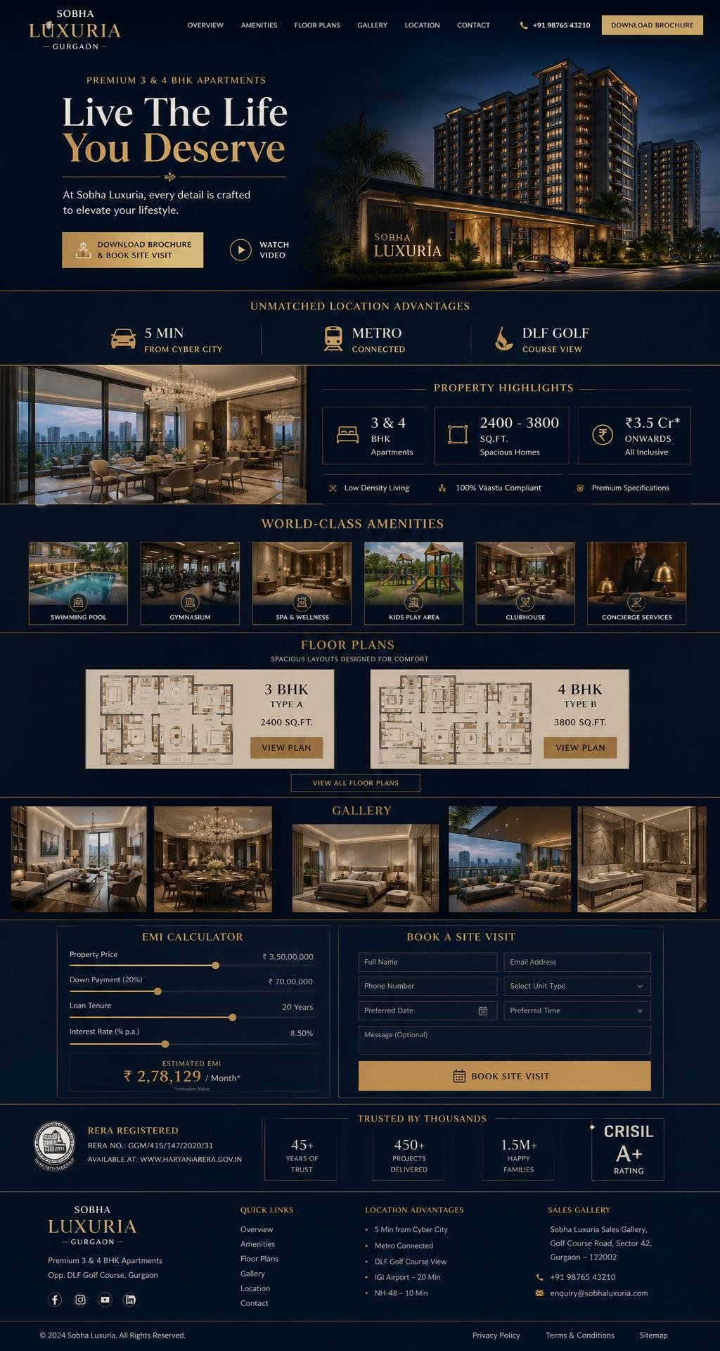 Property Consultant — Bangalore landing page preview